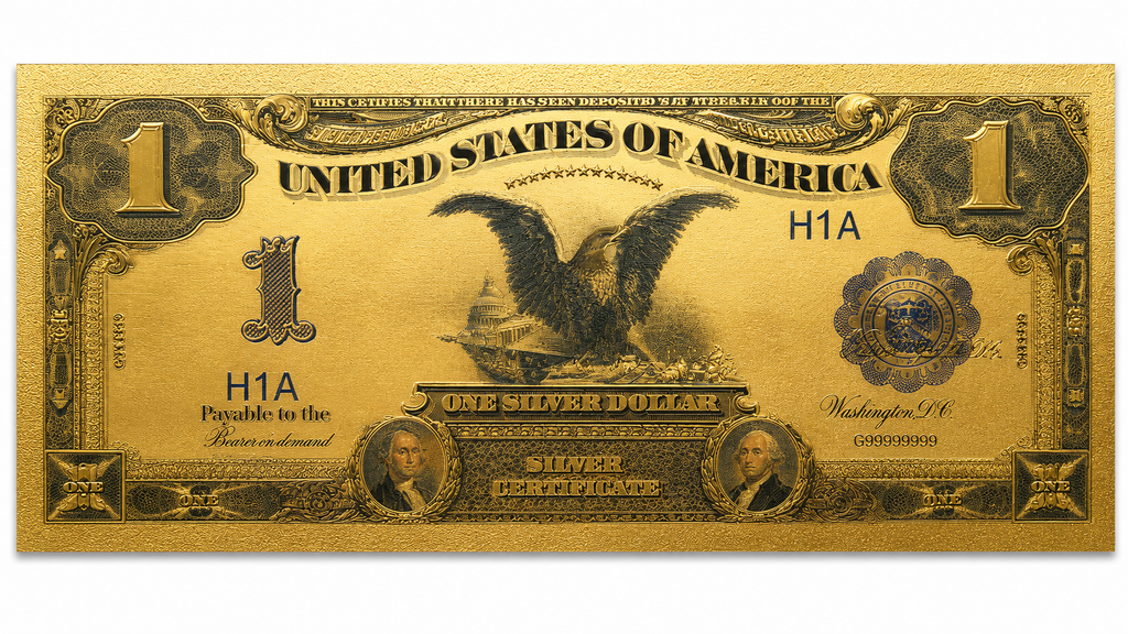 24 Karat Gold Banknote $1 Bill