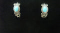 Silver Earrings with a Turquoise Stone