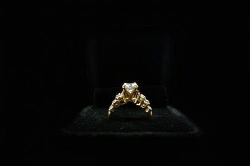 14 Karat Yellow Gold Ring with a 1.89 Carat Diamond (Size 5.5)