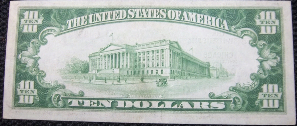 1929 AU $10 Federal Reserve of Chicago