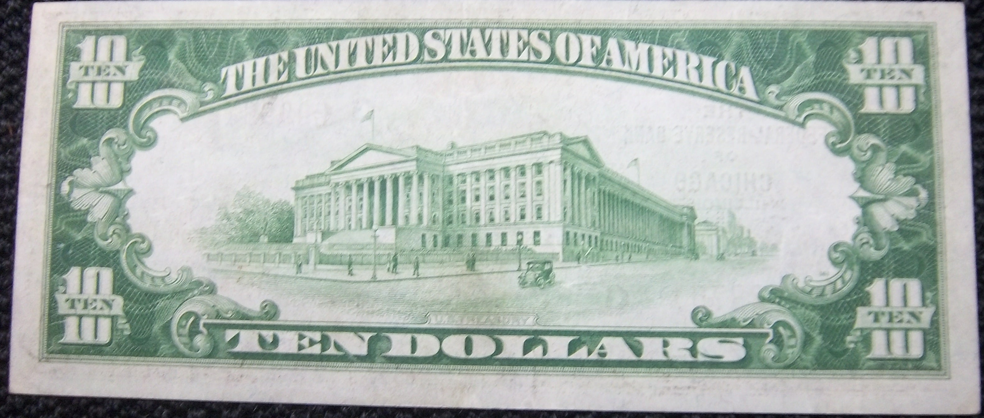 1929 AU $10 Federal Reserve of Chicago