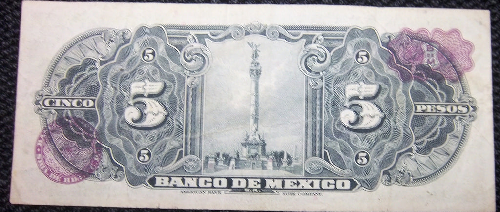 1957 Series FW Cinco Pesos