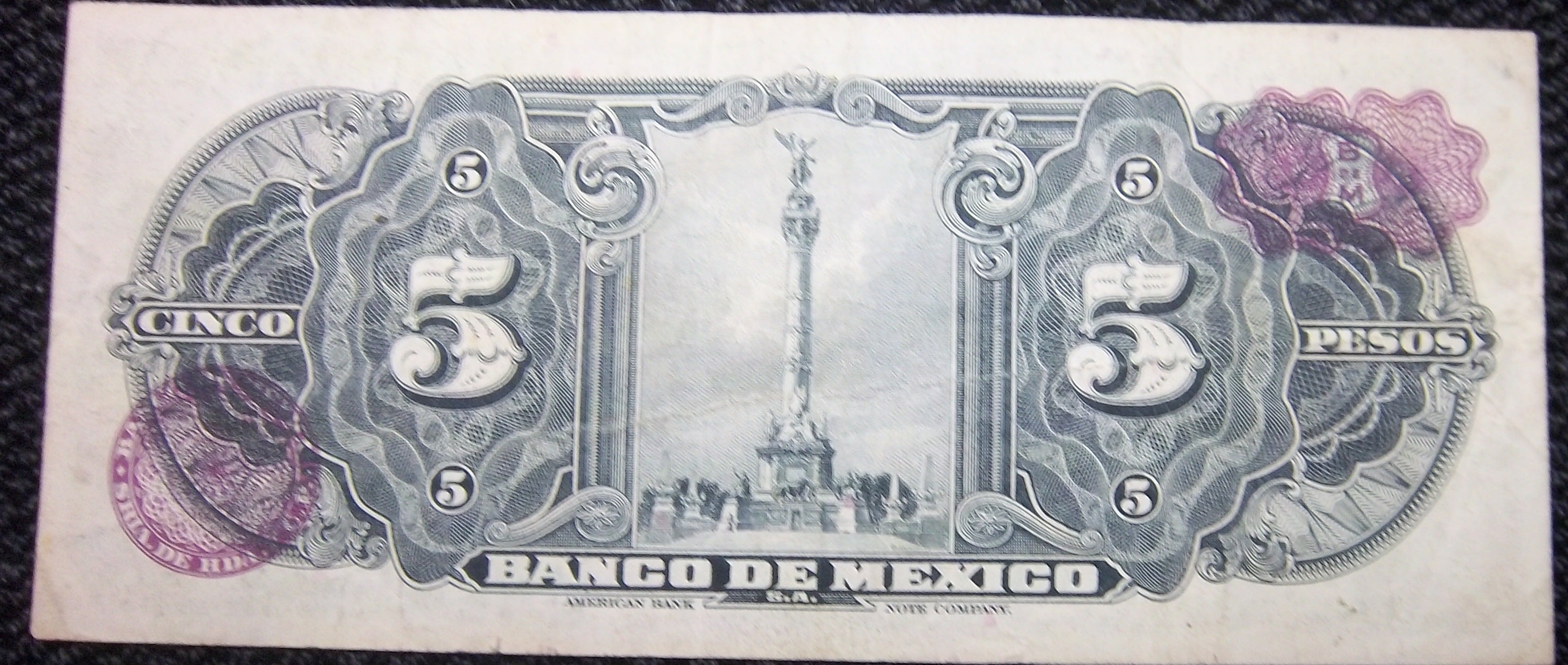 1957 Series FW Cinco Pesos