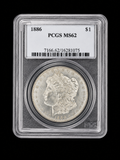 1886 MS62 Morgan Silver Dollar