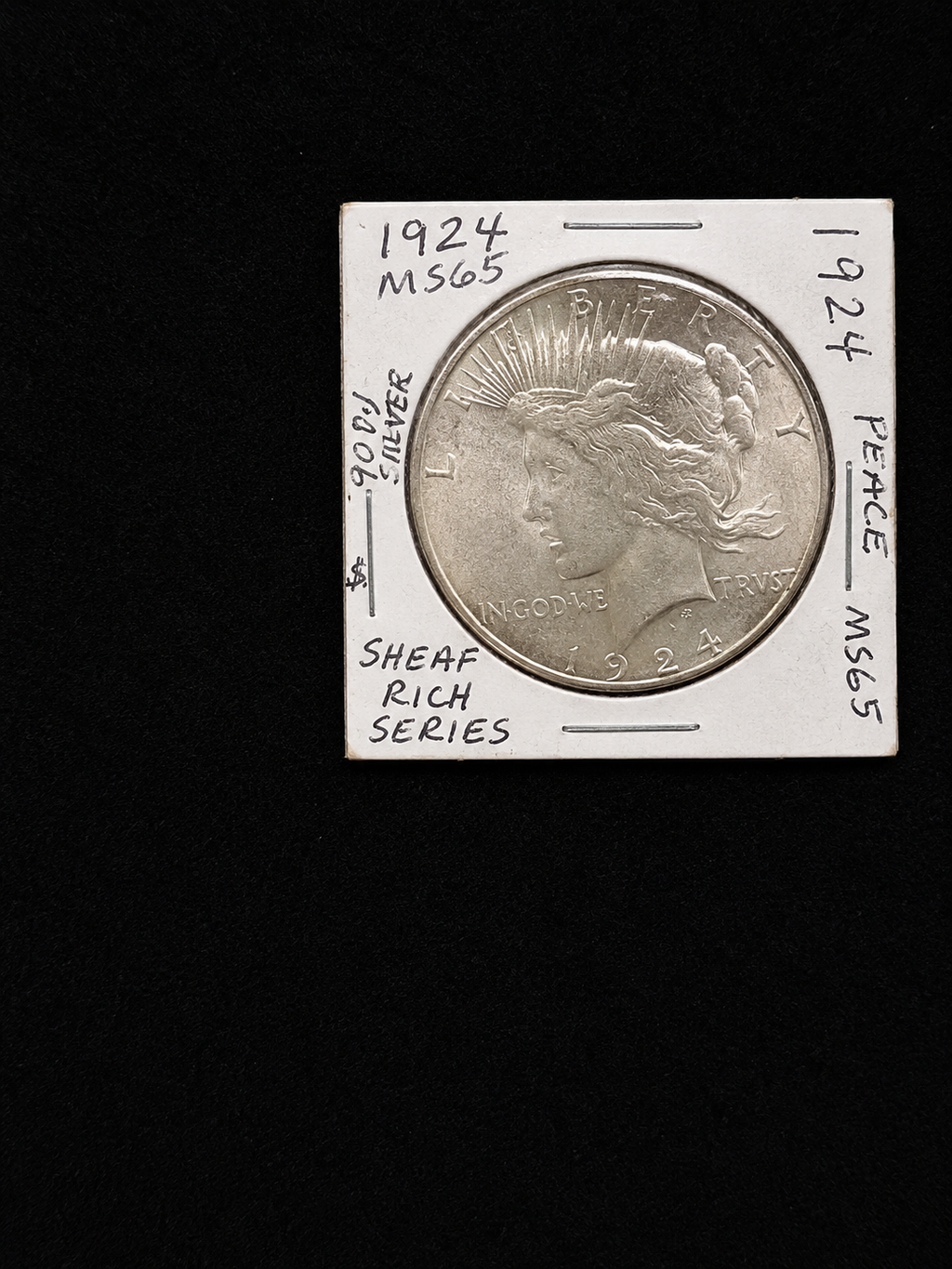 1924 MS-65 Peace Silver Dollar Short Run Series