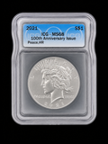 2021 ICG-MS68 100th Anniversary Issue Peace Dollar