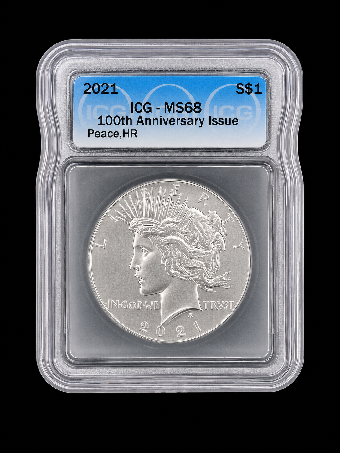 2021 ICG-MS68 100th Anniversary Issue Peace Dollar