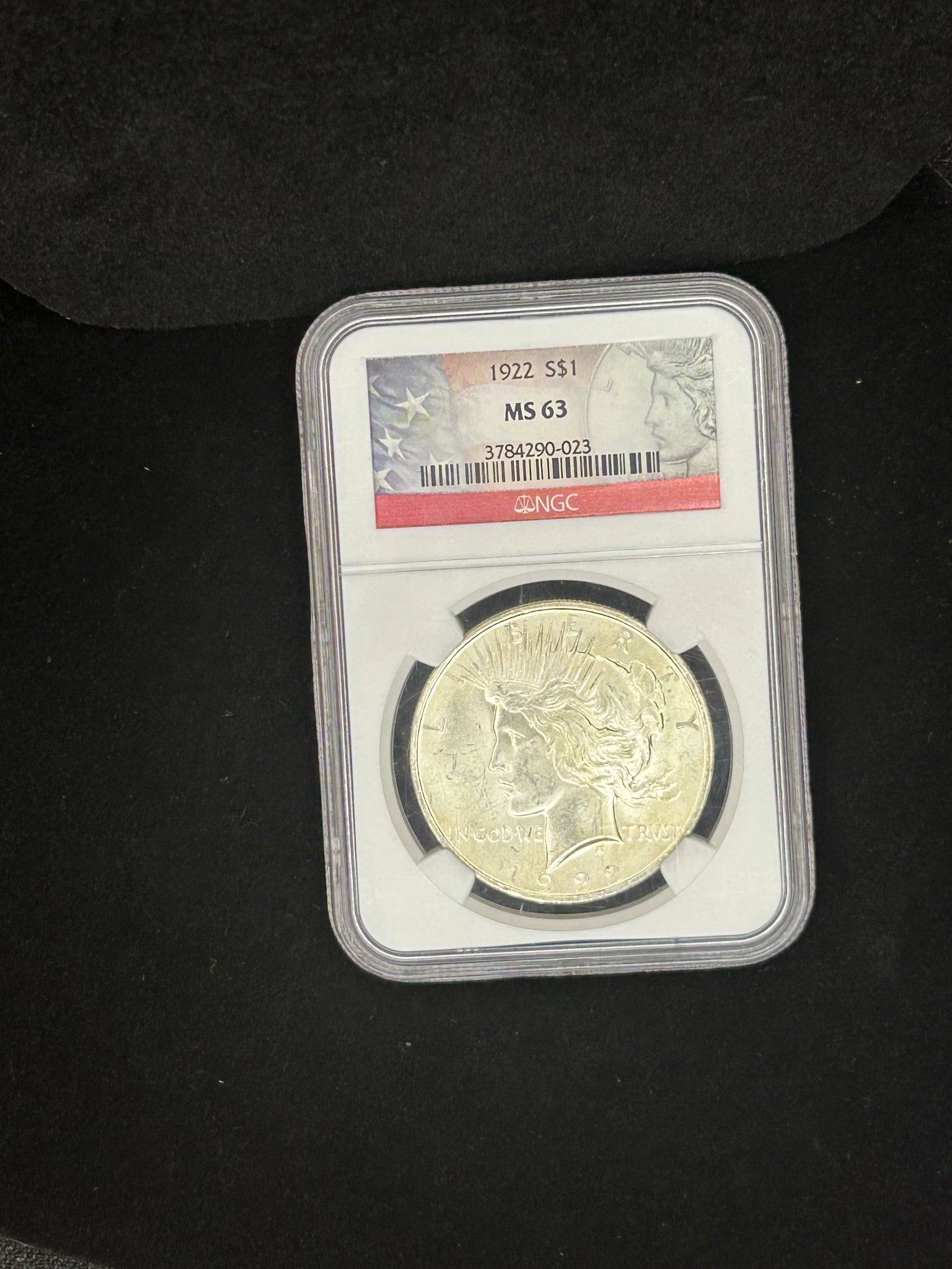 1922-S MS-63 Morgan Silver Dollar