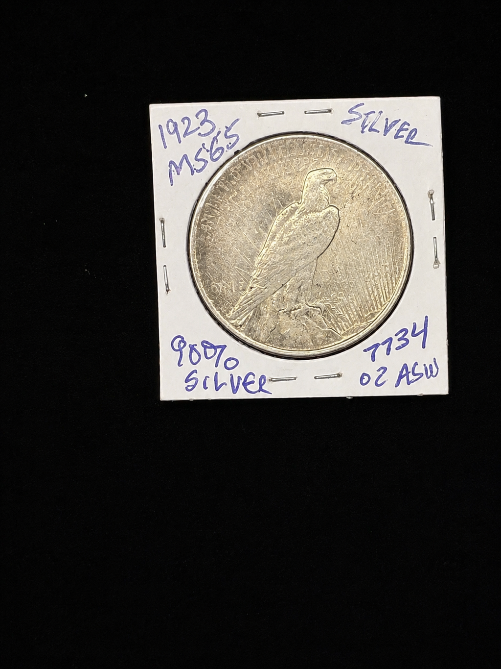 1923 MS-65 Peace Silver Dollar Short Run Series