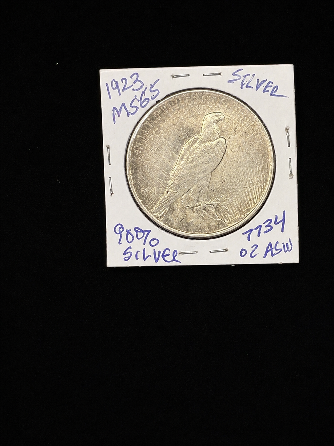 1923 MS-65 Peace Silver Dollar Short Run Series